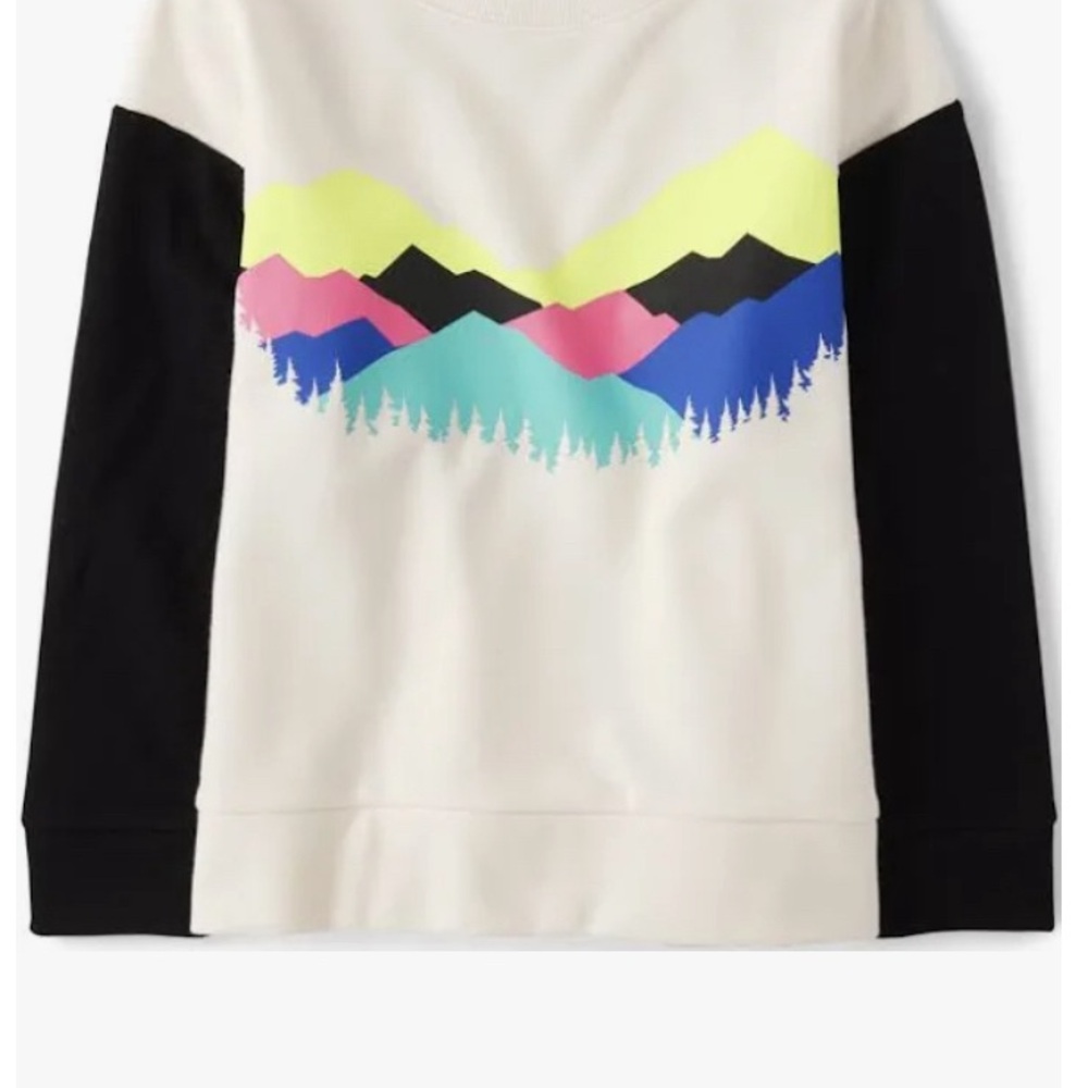 Colorful Mountain Graphic Sweatshirt